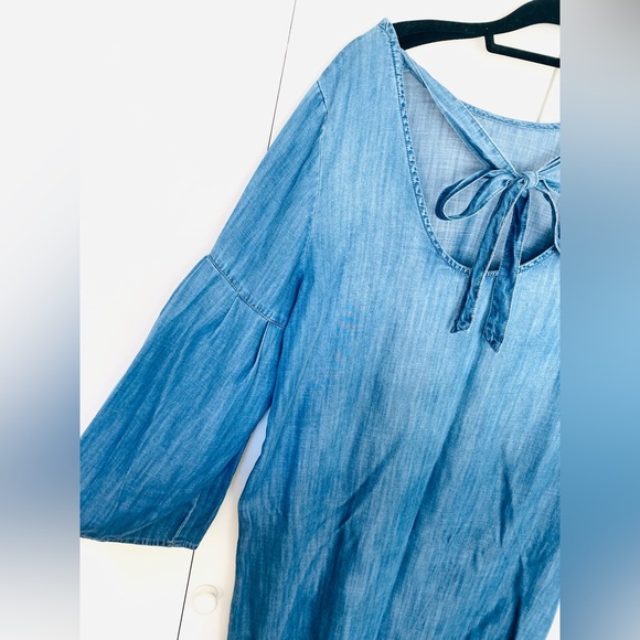 Anthropologie Cloth & Stone Chambray Dress XL - Picture 2 of 5